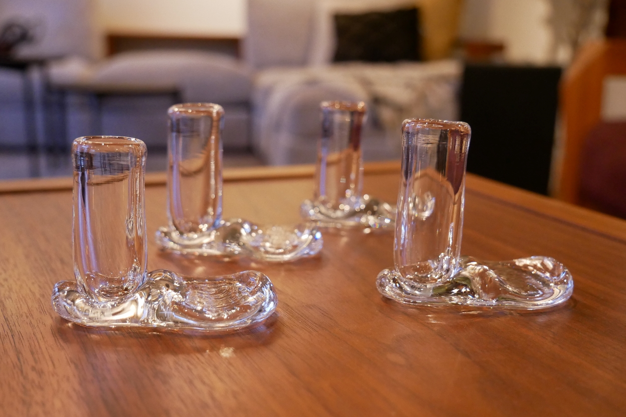 gla-gla 宙吹きガラス 一輪挿しと箸置き 3