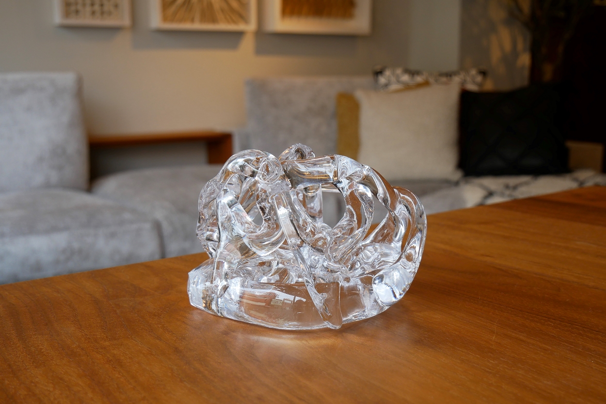 gla-gla 宙吹きガラス 花留め L 1