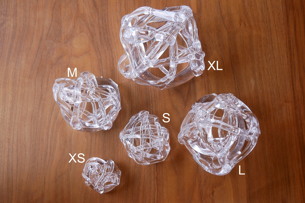 gla-gla 宙吹きガラス 花留め M 6