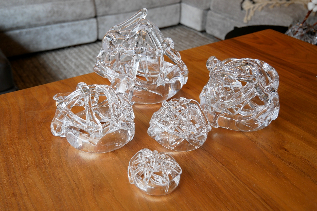 gla-gla 宙吹きガラス 花留め S 5