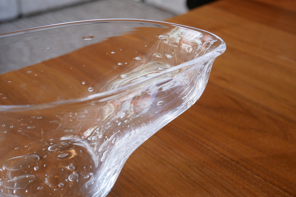 gla-gla 宙吹きガラス 花瓶（舟型） 4