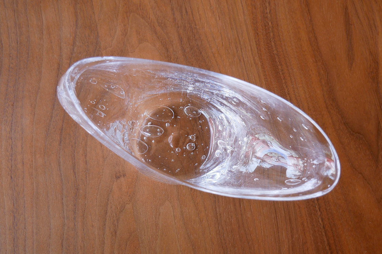 gla-gla 宙吹きガラス 花瓶（舟型） 5