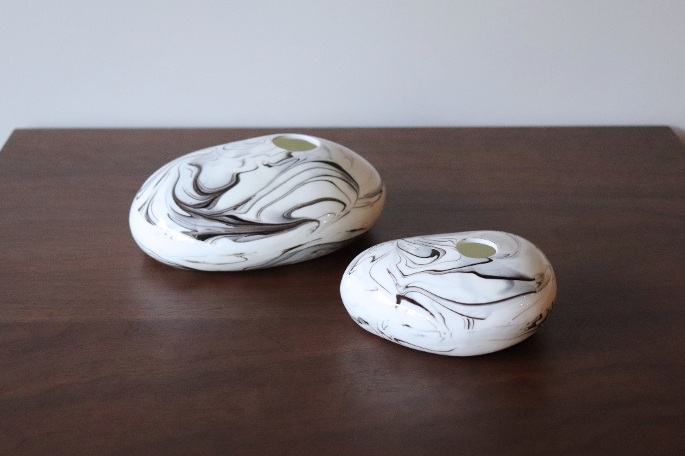 Marble Pebble Vase L - マーブルペブルベース  L 1