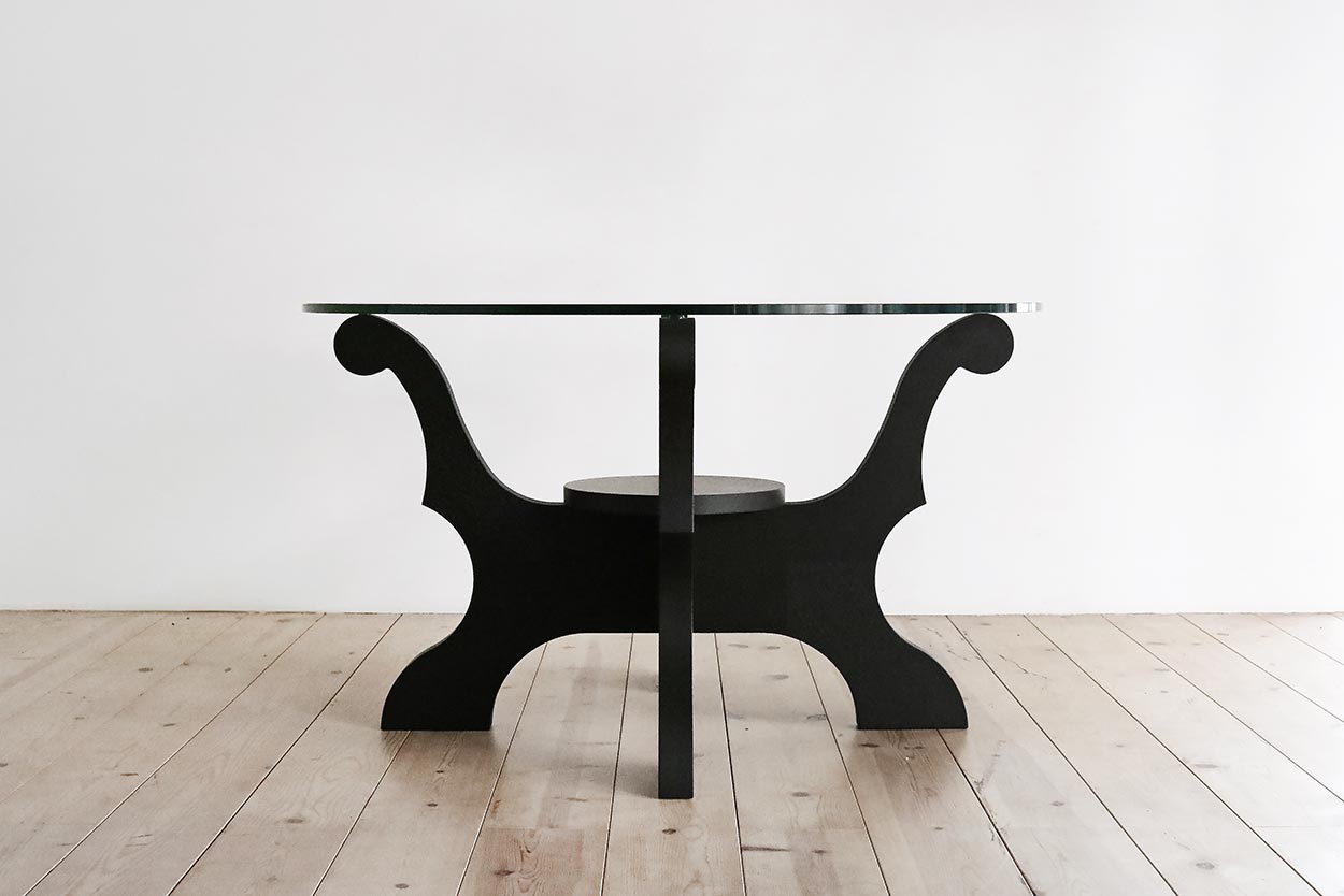 RS - BL ガラスラウンドテーブル 1