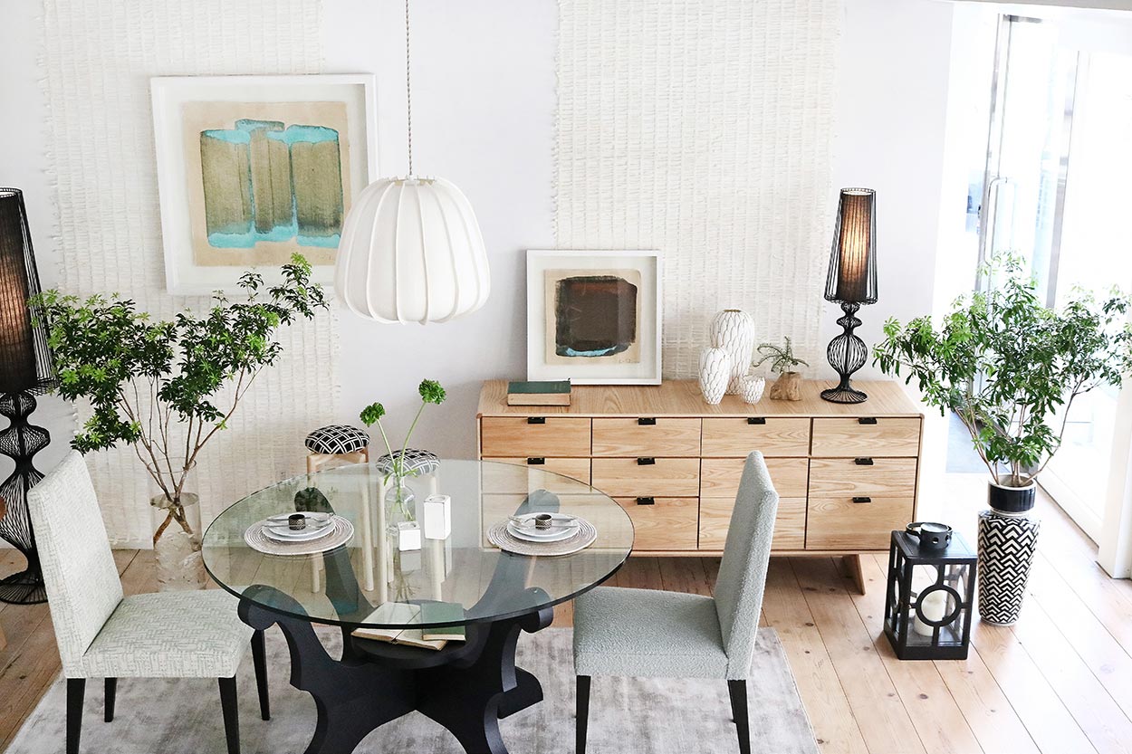 RS - BL ガラスラウンドテーブル 5