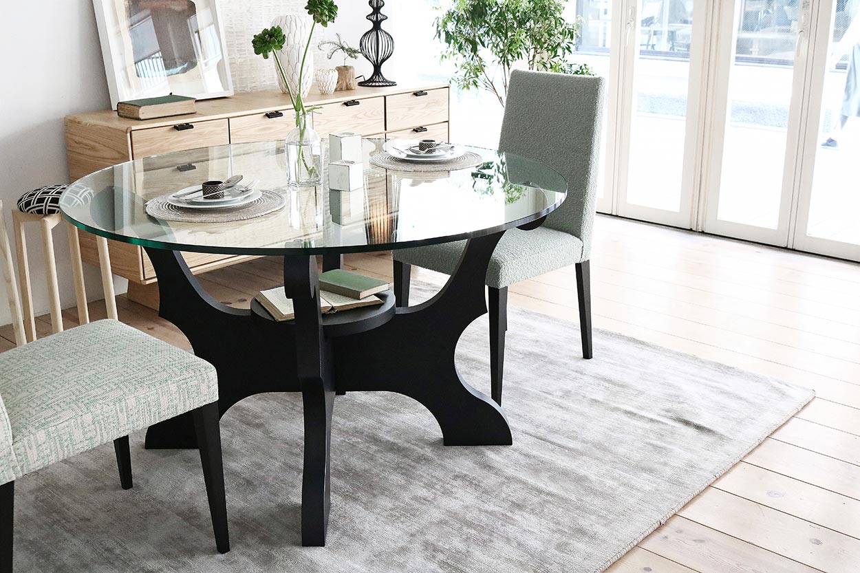 RS - BL ガラスラウンドテーブル 6