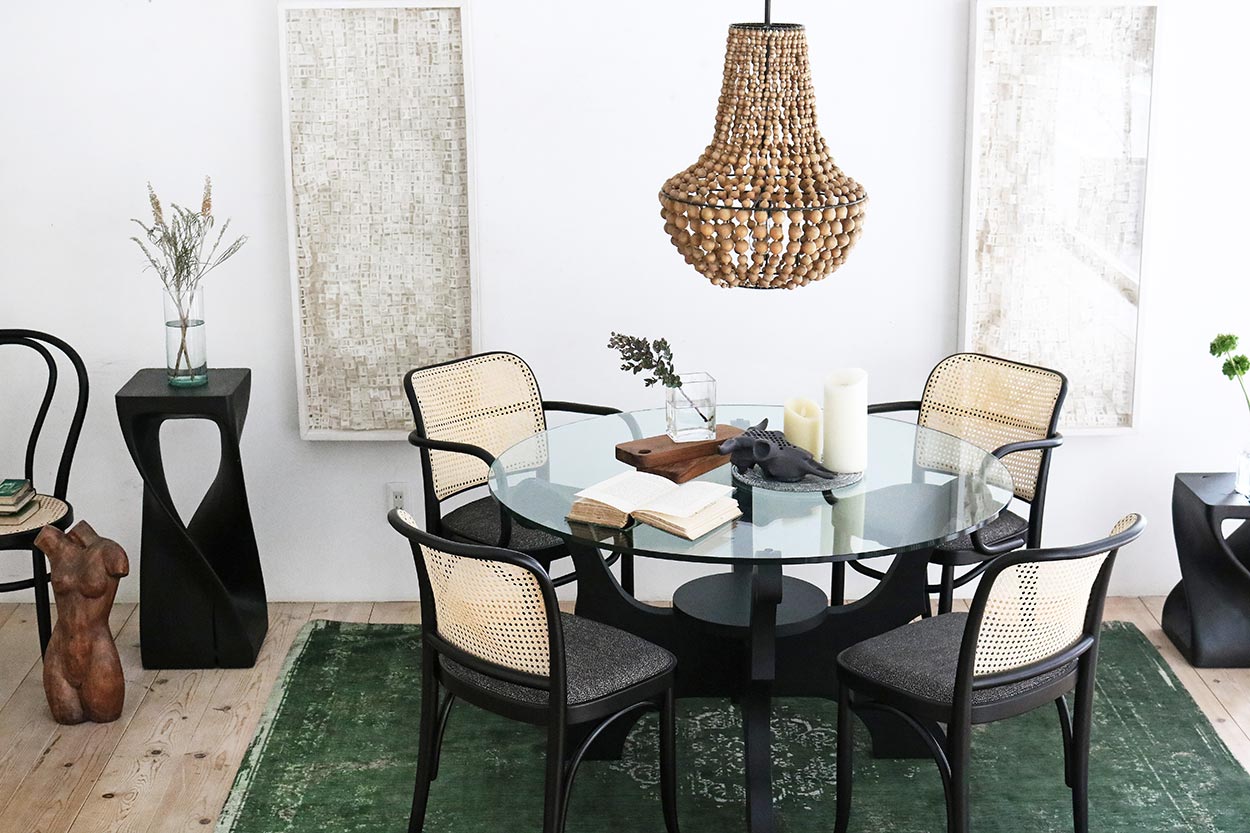 RS - BL ガラスラウンドテーブル 8